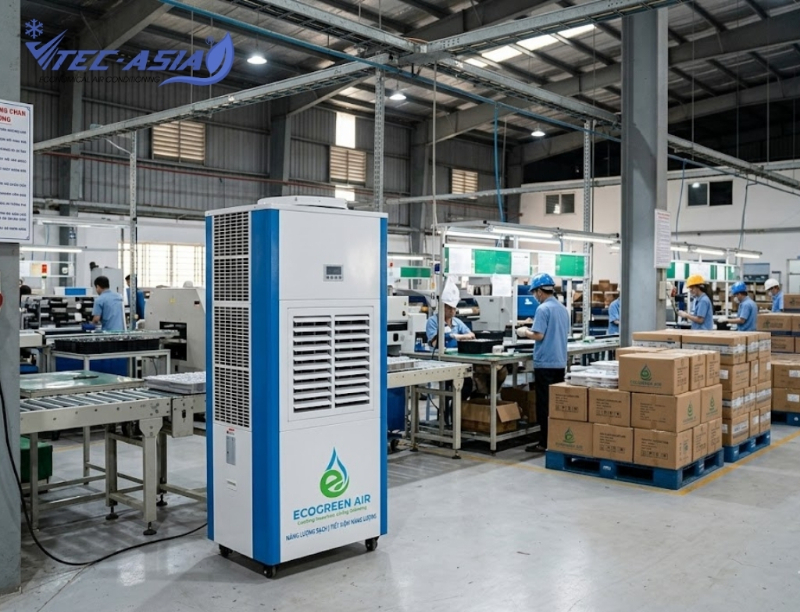 Điều hòa tiết kiệm điện di động ECO-32HP (Cửa thổi ngang) phù hợp không gian nào?