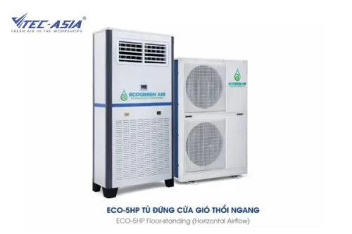 Điều hòa tủ đứng cửa gió thổi ngang ECO-5HP