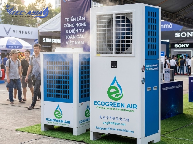 Máy điều hòa tiết kiệm điện tủ đứng cửa gió thổi ngang