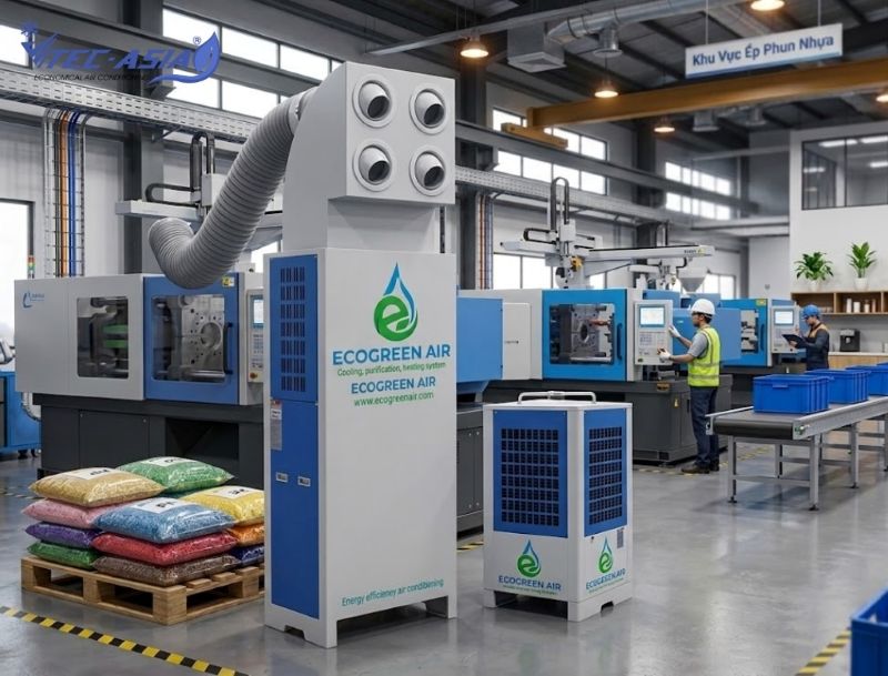 Máy lạnh tủ đứng ECO-10D cửa gió thổi lên