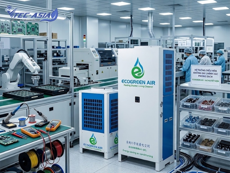 Dòng tủ đứng cho khu vực cần làm mát tập trung