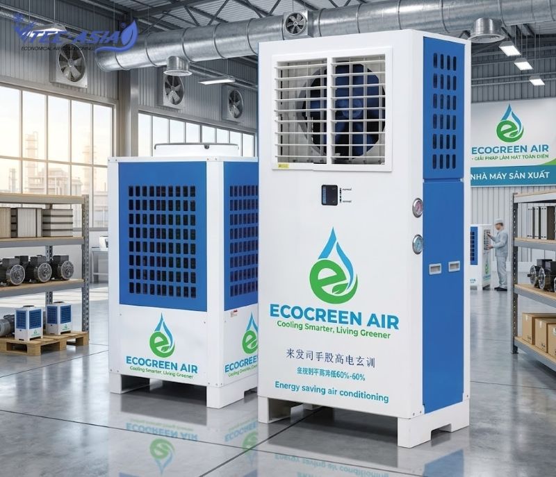 Máy điều hòa tiết kiệm điện tủ đứng cửa gió thổi ngang
