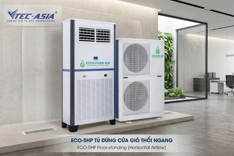 Máy điều hòa tiết kiệm điện tủ đứng cửa gió thổi ngang hiệu quả tiết kiệm điện trong vận hành