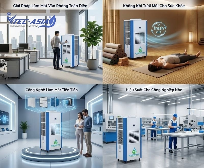 Điều hòa tiết kiện điện di động Khả năng làm mát mạnh