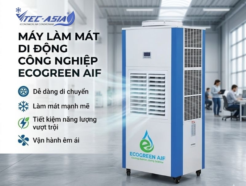 Điều hòa tiết kiệm điện di động cửa thổi ngang