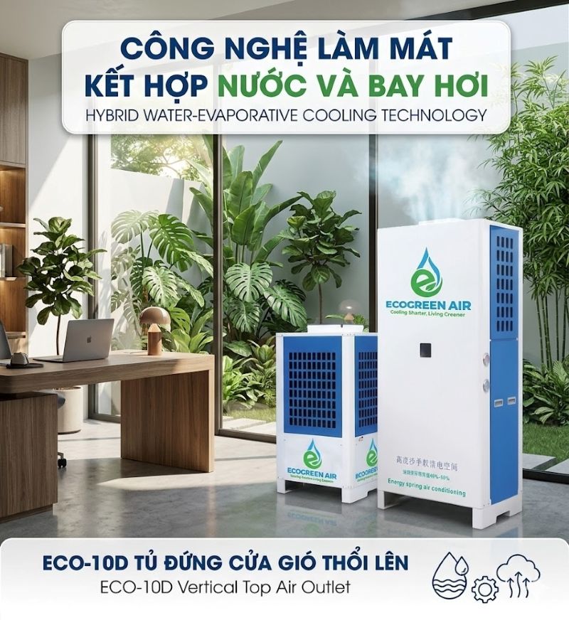 Công nghệ làm mát kết hợp nước và bay hơi