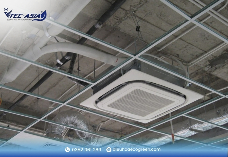 Sơ đồ lắp đặt điều hòa âm trần nối ống gió gồm những hạng mục nào