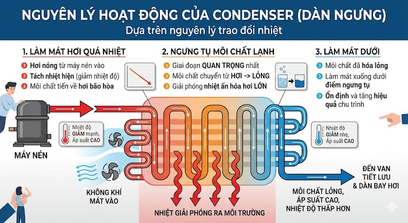 Nguyên lý hoạt động của condenser