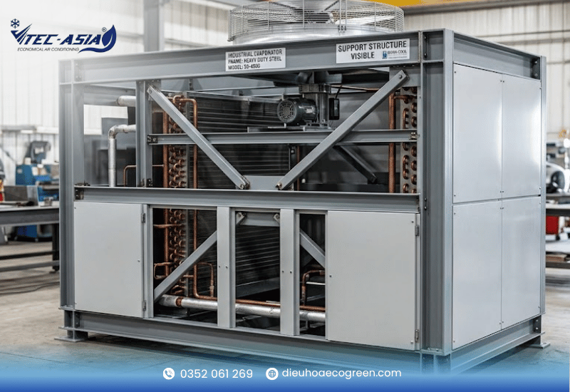 Khung, khung đỡ và tấm vỏ evaporator