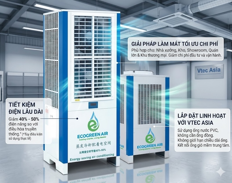Điều hòa siêu tiết kiệm của Vtec Asia