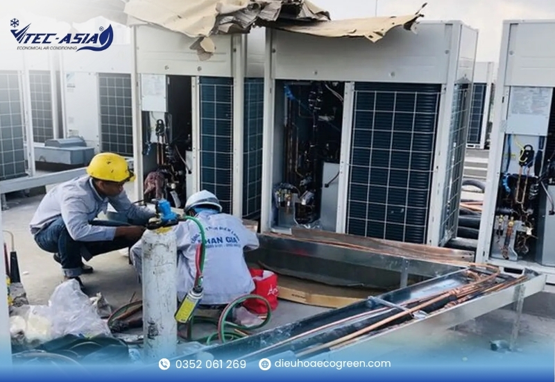 hướng dẫn lắp đặt điều hòa vrv