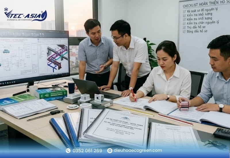 Hoàn thiện hồ sơ thiết kế HVAC