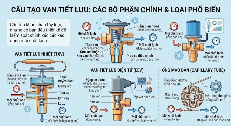 Cấu tạo van tiết lưu