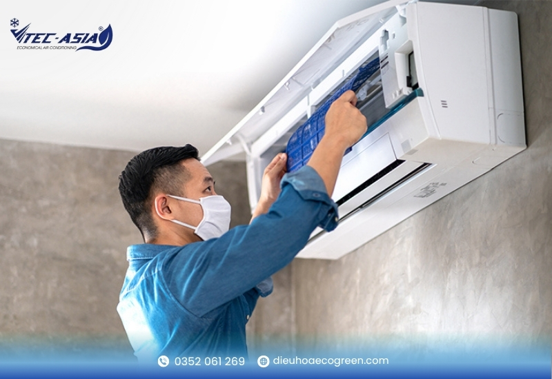 Vệ sinh lưới lọc khí và vỏ dàn lạnh