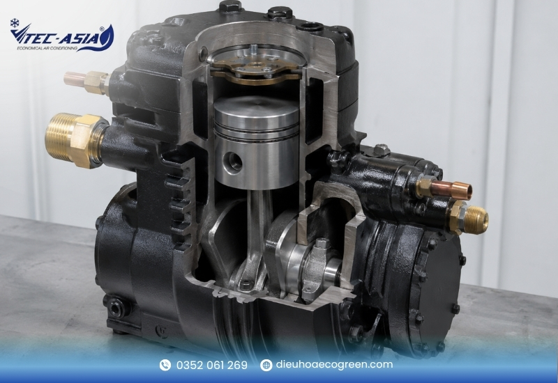 Block máy lạnh dạng piston