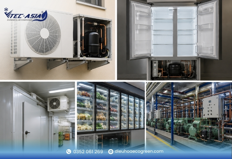 Ứng dụng thực tế của block máy lạnh trong đời sống và sản xuất