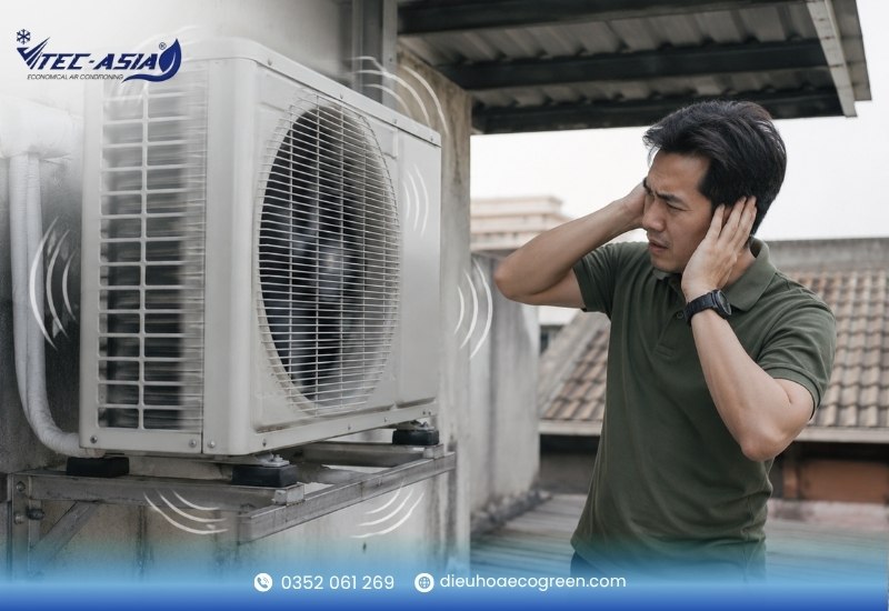 Tác hại của việc cục nóng điều hòa kêu to và rung lắc kéo dài