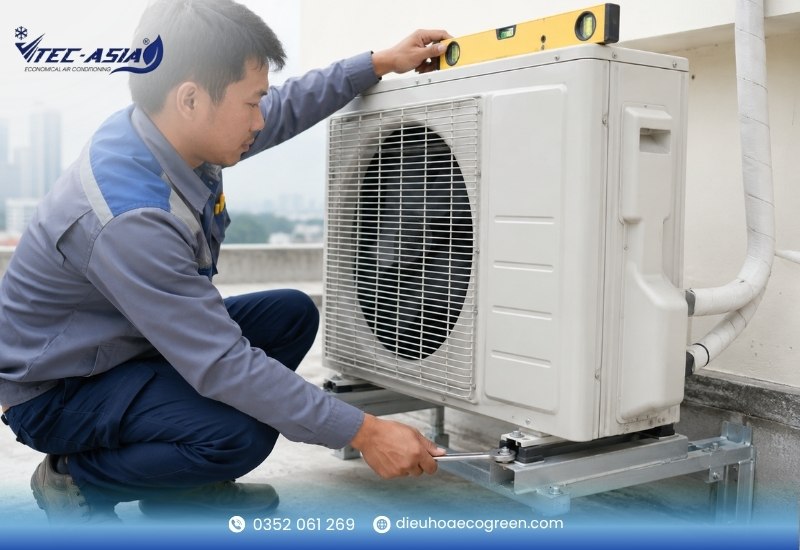 Lưu ý quan trọng khi thi công lắp đặt để phòng ngừa tiếng ồn dàn nóng ngay từ đầu
