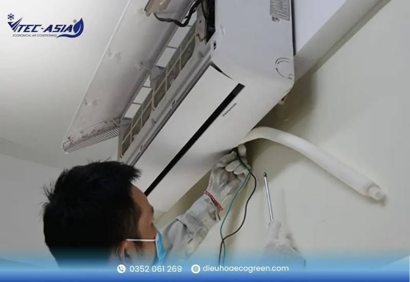 Đường ống thoát nước ngưng bị tắc nghẽn hoặc ứ đọng