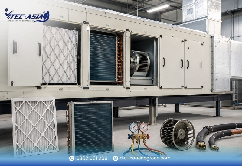 Cách khắc phục điều hòa công nghiệp không mát theo mức độ lỗi