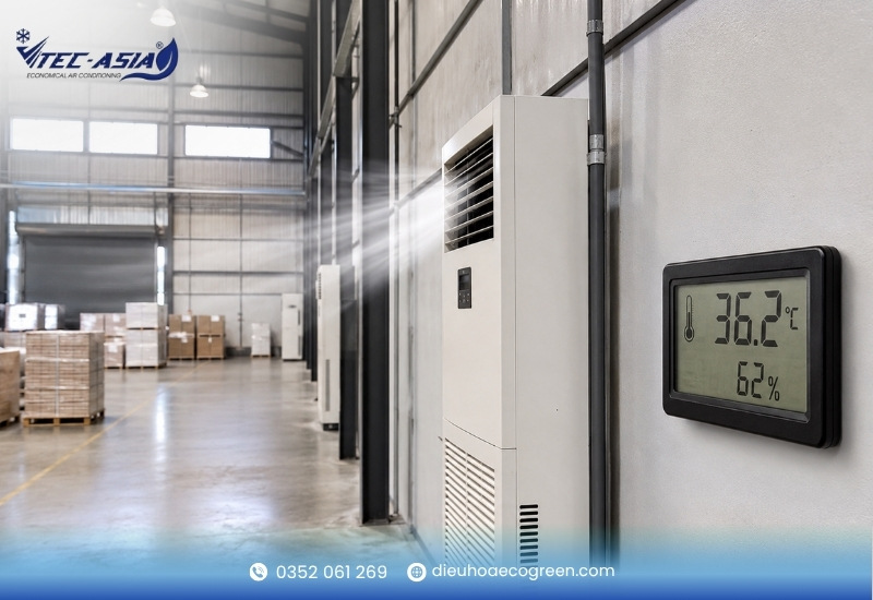 Dấu hiệu cho biết điều hòa công nghiệp không mát