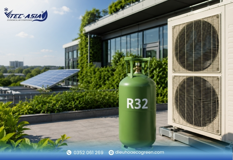 gas lạnh r32 Hiệu suất truyền nhiệt và khả năng làm lạnh nhanh vượt trội