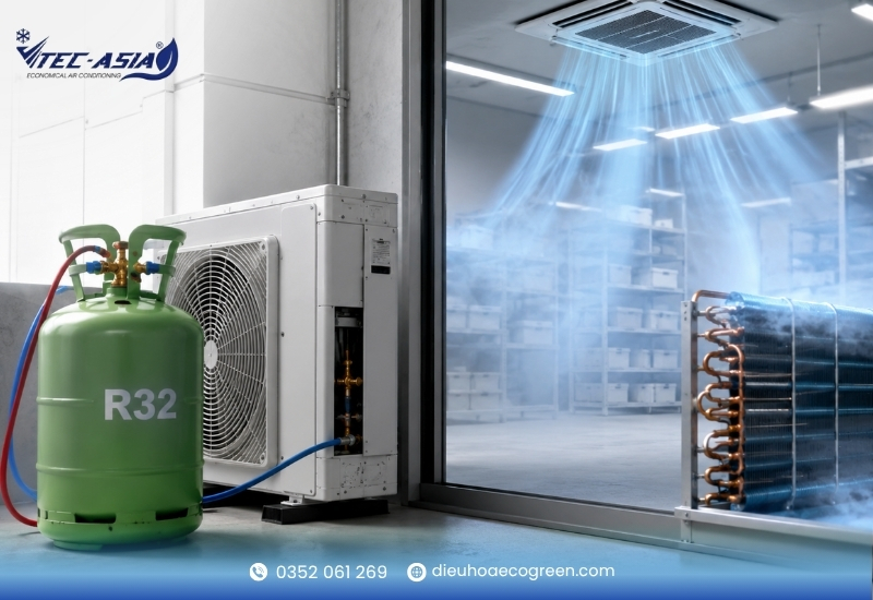 gas lạnh r32 Thân thiện môi trường và đáp ứng các tiêu chuẩn công trình xanh