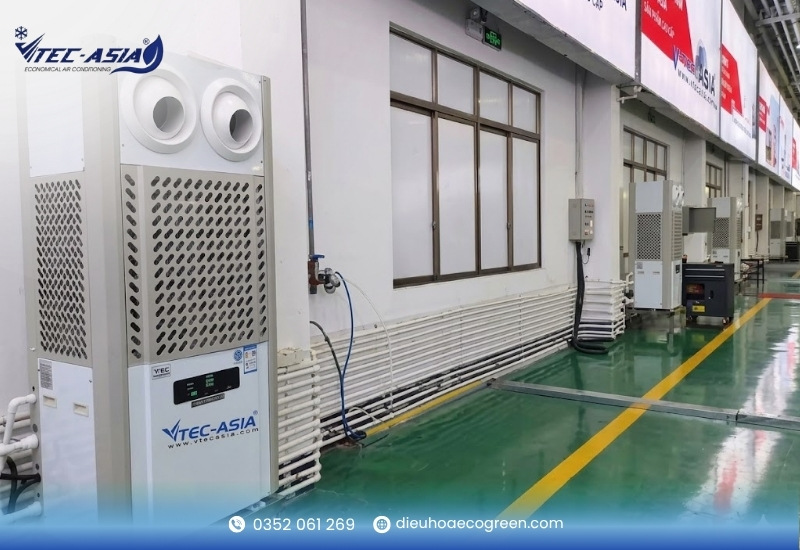 Làm mát nhà xưởng bằng điều hòa tiết kiệm điện