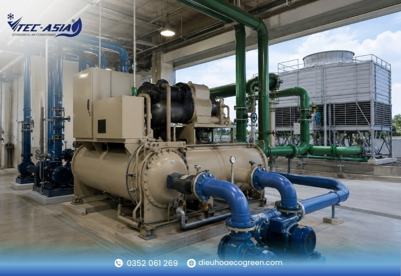 Hệ thống Chiller giải nhiệt nước