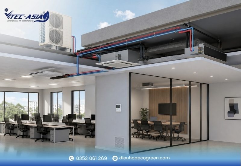 điều hòa vrv tại Tòa nhà văn phòng cao tầng