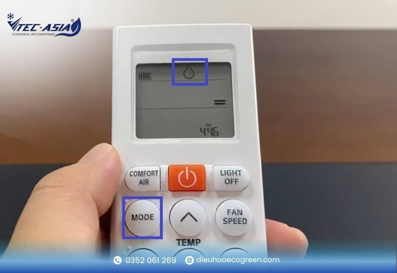 Thiết lập nhiệt độ và thời gian sử dụng hợp lý chế độ hút ẩm điều hòa