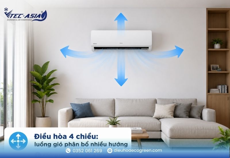 điều hòa 4 chiều là gì