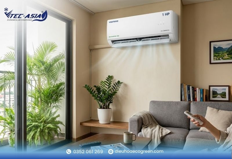 Công suất tiêu thụ điện thực tế của máy lạnh 1 HP (1 ngựa)