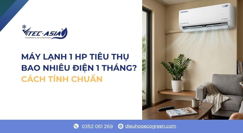 máy lạnh 1 ngựa tốn bao nhiêu điện