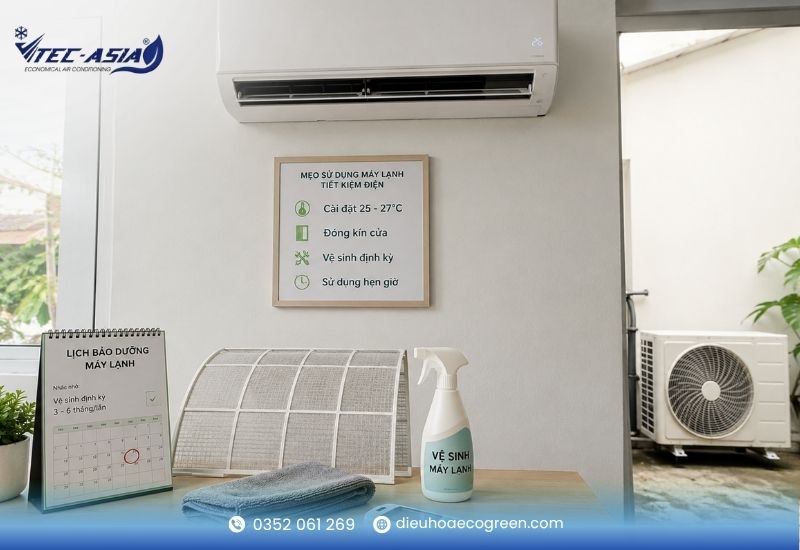 Giải pháp vận hành và bảo trì máy 2HP tiết kiệm điện tối đa