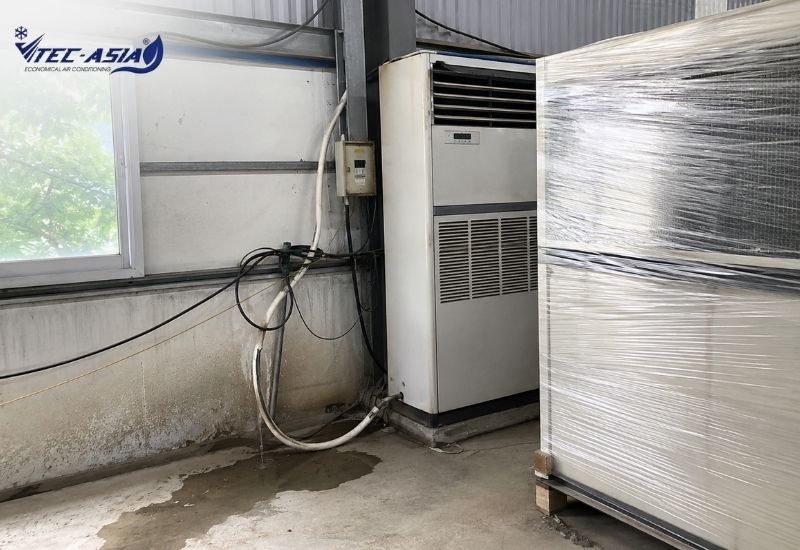 cách lắp đặt điều hòa tủ đứng trong nhà xưởng