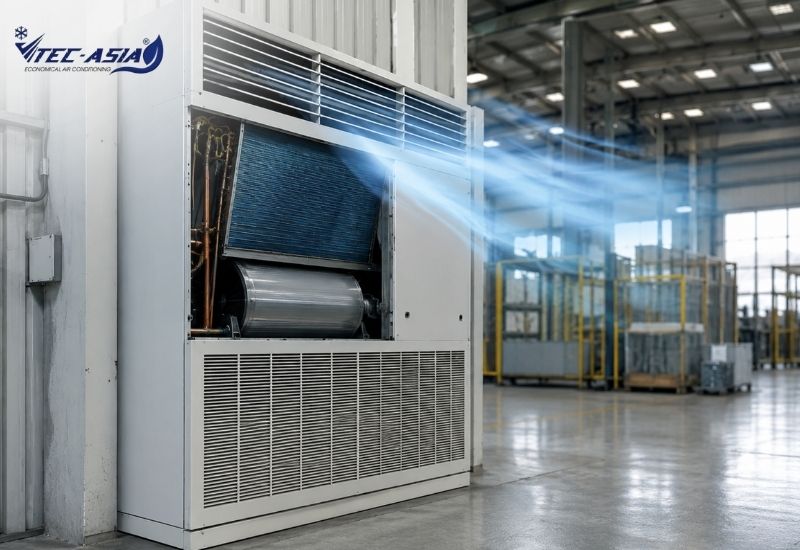 Cấu tạo điều hòa tủ đứng công nghiệp