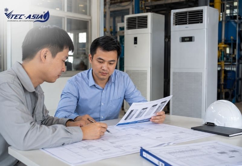 Cấu tạo điều hòa tủ đứng công nghiệp