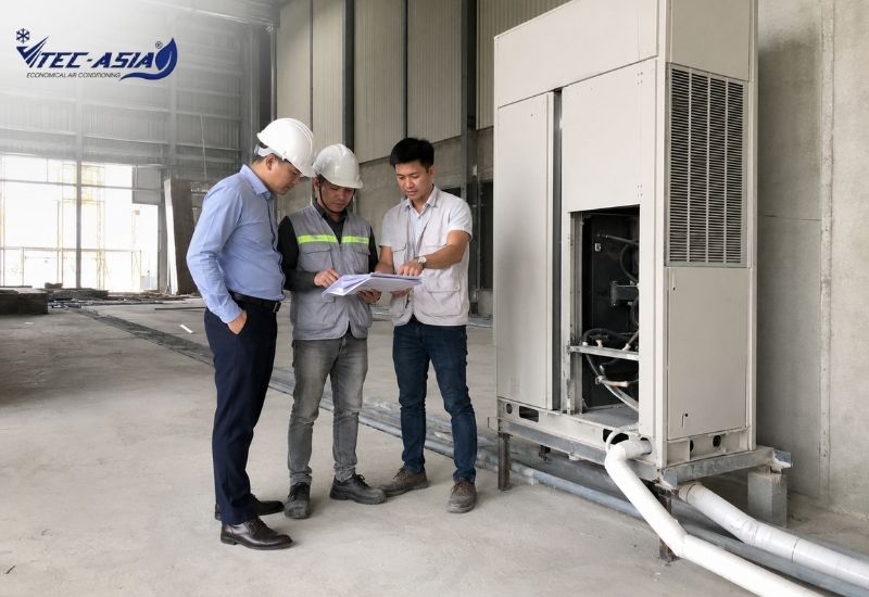 chi phí lắp đặt điều hòa tủ đứng công nghiệp