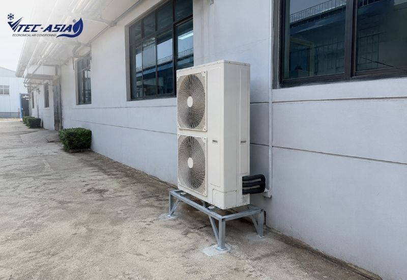 điều hoà tủ đứng có cục nóng không