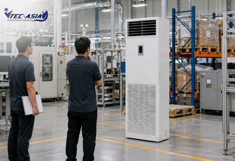 điều hoà tủ đứng có di chuyển được không