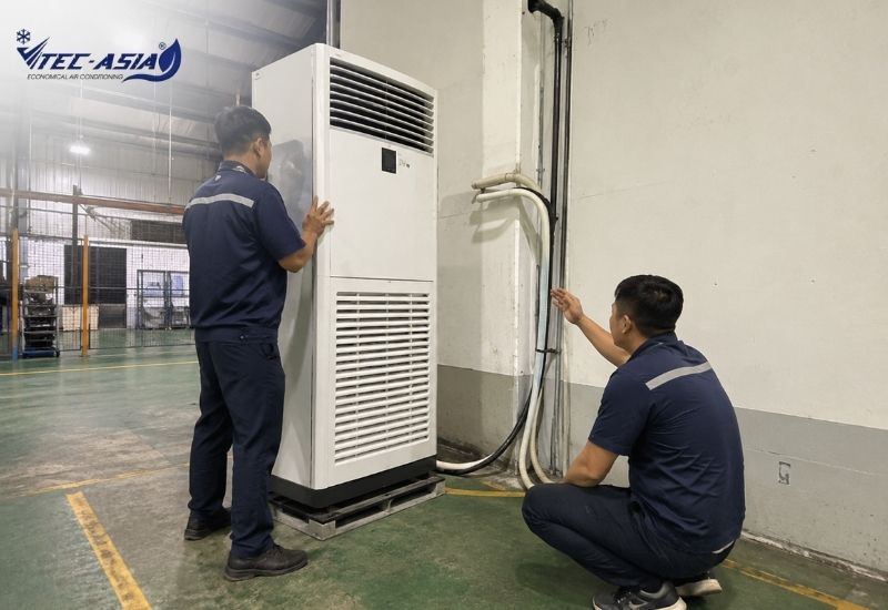điều hoà tủ đứng có di chuyển được không