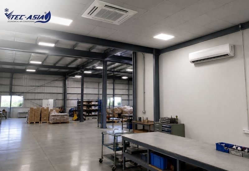 nên dùng điều hòa âm trần hay treo tường