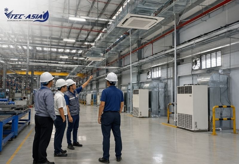 nhà thầu thi công điều hòa công nghiệp Hà Nội