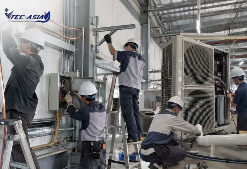 công lắp đặt điều hòa bao nhiêu