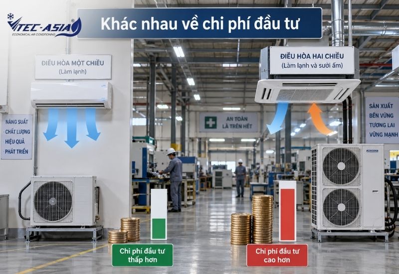 Điều hòa công nghiệp 1 chiều và 2 chiều