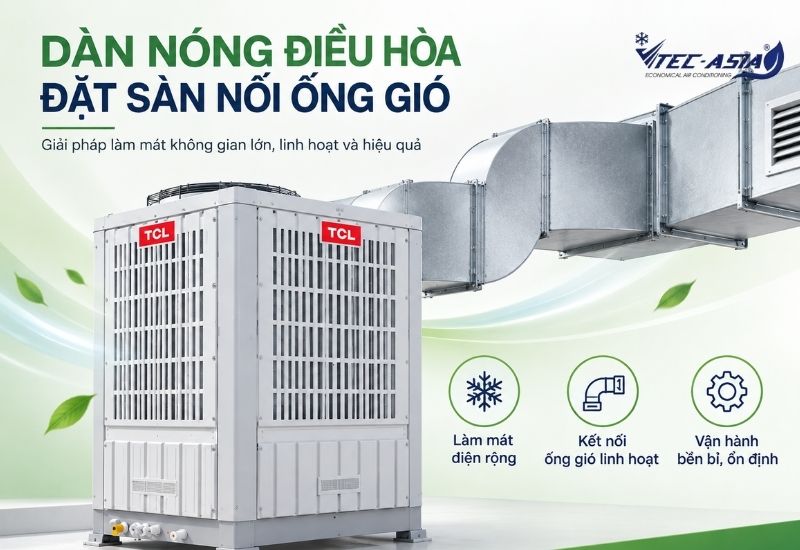 điều hòa đặt sàn nối ống gió