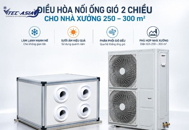 điều hòa nối ống gió 2 chiều