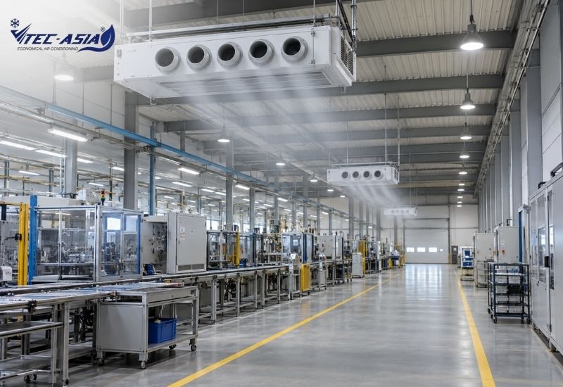 điều hòa treo trần lá chắn và phun tia khác nhau thế nào